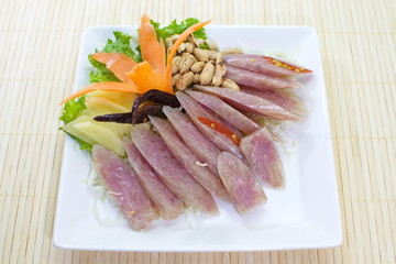 Sour pork,sausage pork and spicy pork, Thai food set