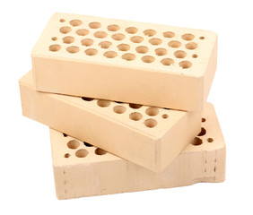 New bricks, isolated on white