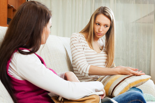  Women Having Serious Talking