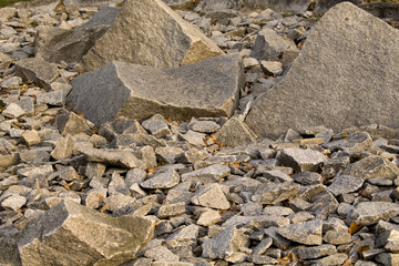 jumble stones in a meadow