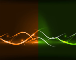 Abstract glowing lines