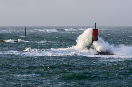 Tempête en mer d'Iroise