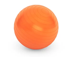 Crédence de cuisine en verre imprimé Sports de balle Grosse boule orange pour le détail de remise en forme