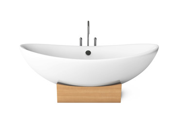 Modern white bathtube