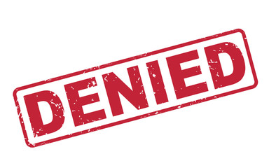 stamp denied with red text on white