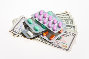 Dollar Currency and Pills