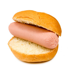 Isolated image of a hot dog