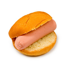 Isolated image of a hot dog on a white background