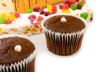 Isolated image of many  cakes
