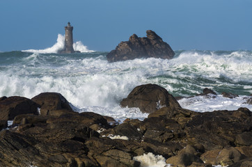 Tempête en mer d'Iroise
