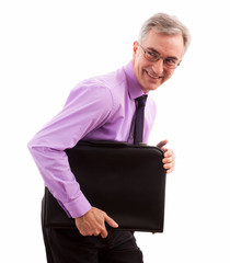 Smiling happy businessman