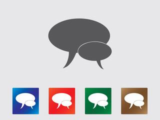 Speech bubbles icon illustration