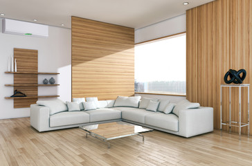 Interno con aria condizionata