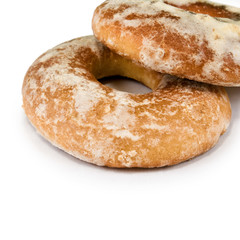 isolated image of bagel on white background