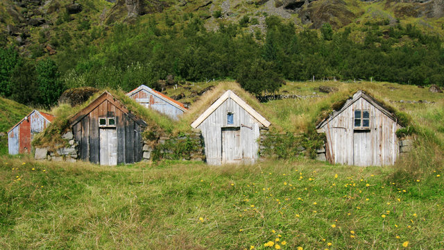 Turf huts in Iceland
