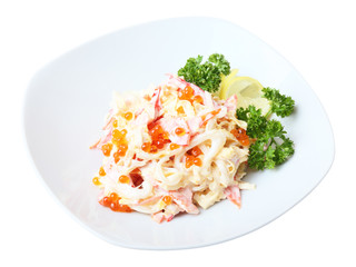 Nemo salad on a dish