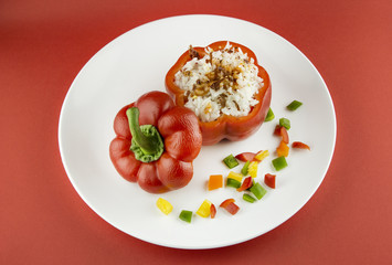 Stuffed red pepper