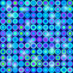 Abstract Blue Purple Disco Lights Seamless Pattern