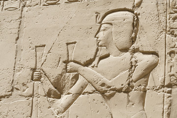 Relief am Amuntempel in Karnak