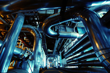 Industrial zone, Steel pipelines and equipment
