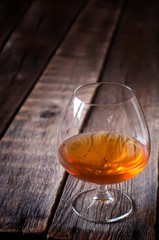 Glass of cognac