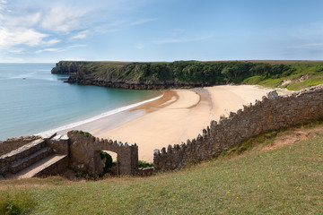 Barafundle Bay, secluded beach in Wales - 63204845
