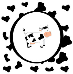 Fototapeta premium Cow design