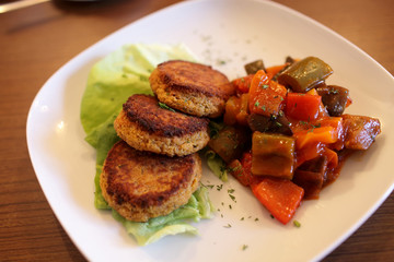 Chickpeas medallions