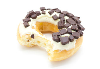 donuts on white background