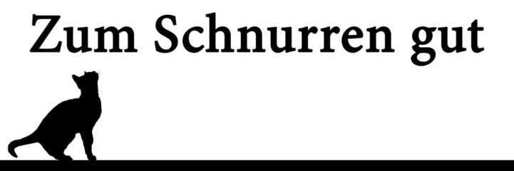 Zum Schnurren gut - Format 3 zu 1 - g740