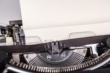paper in typewriter