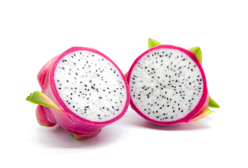 Dragon fruit on a white background