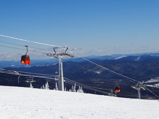 A alpine skiing resort Sheregesh