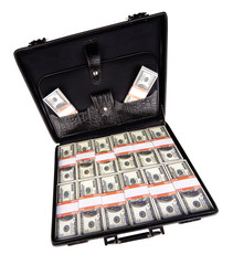 case full of dollar