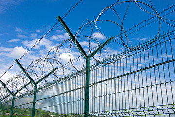 Barbed fence