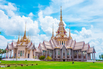 Fototapeta na wymiar Thai temple landmark in Nakhon Ratchasima or Korat, Thailand