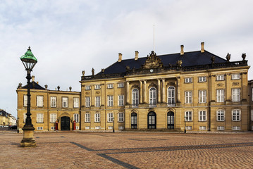 Fototapeta na wymiar Amalienborg, Kopenhaga