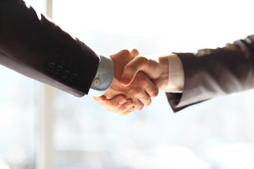 Business people shaking hands