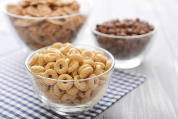 Various breakfast cereals