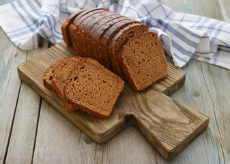 Sliced rye bread