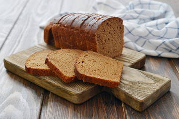 Sliced rye bread