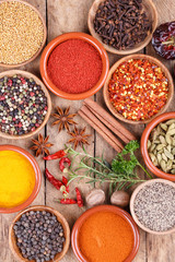 various spices