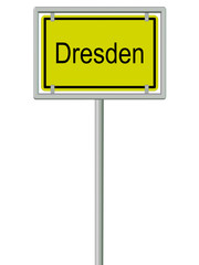 Dresden - Ortsschild