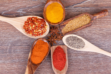various spices