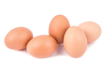 eggs on a white background