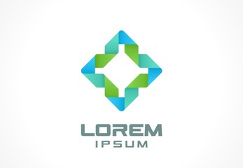 Icon design element. Abstract logo idea for business company.