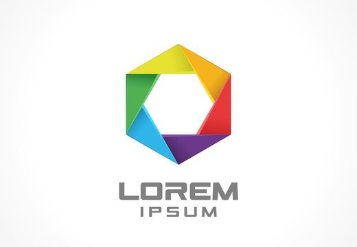 Icon design element. Abstract logo idea for business company.