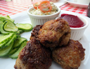Meatball (Danish Frikadeller) Plate