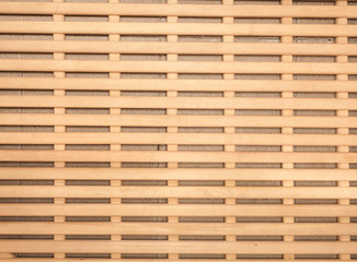 Closeup photo of brown wooden grid