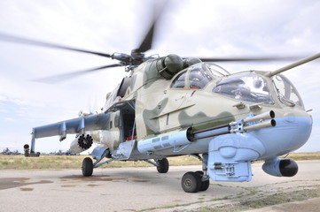 Plakat military helicopter